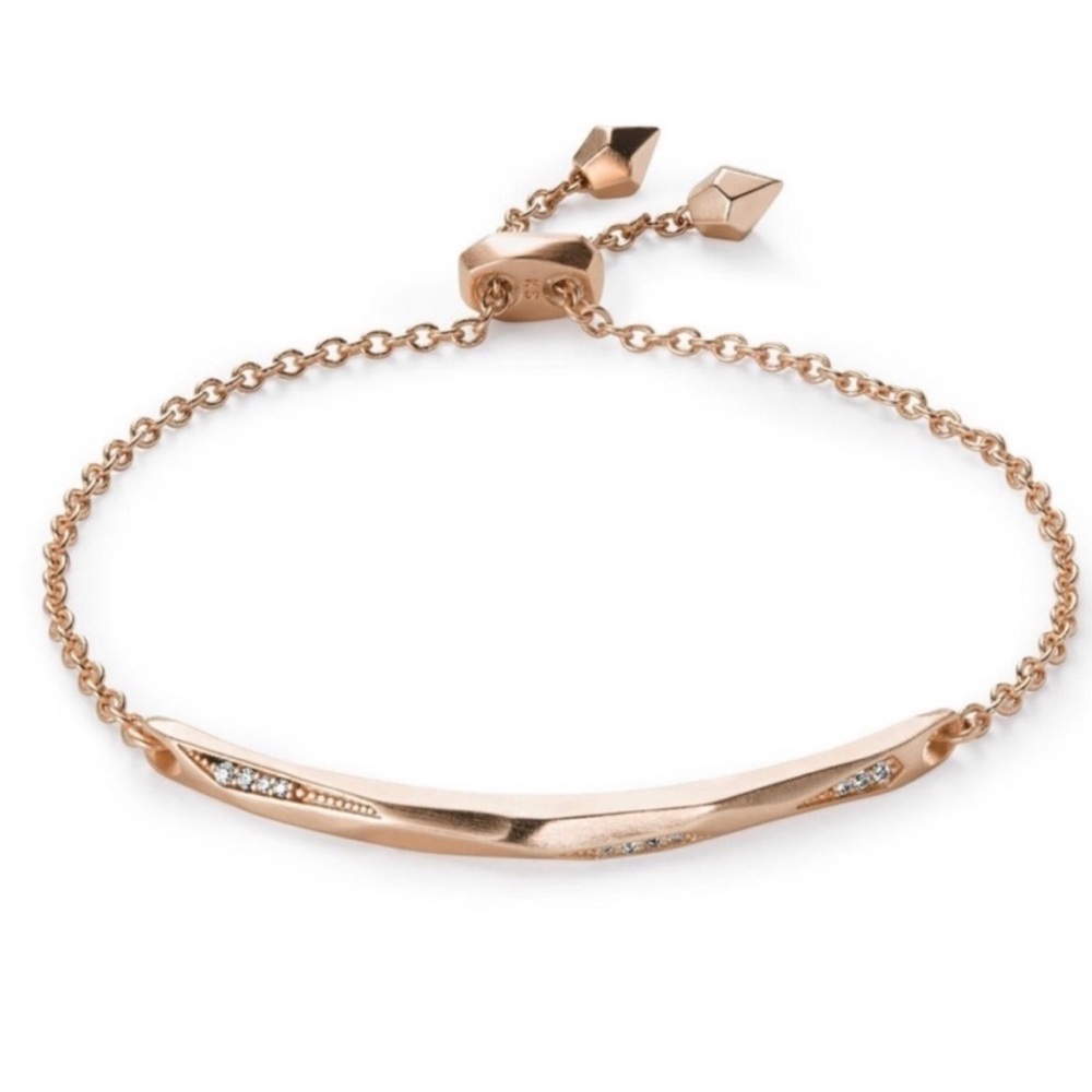 Kendra Scott Angela Adjustable Bracelet in Rose Gold